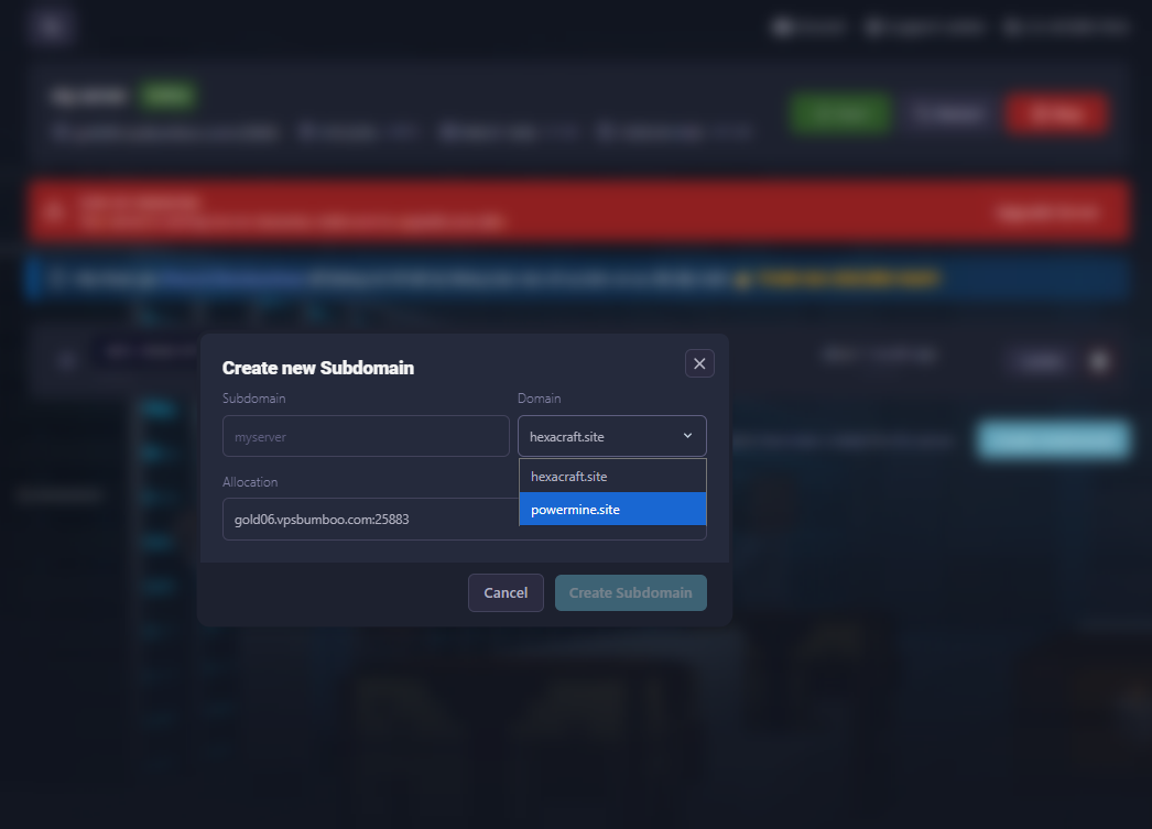 subdomain Preview